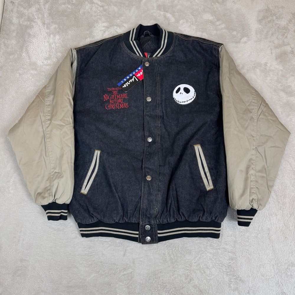 NWT Disney Nightmare‎ Before Christmas Jack Skellington Jacket Mens XL Blue